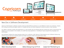 Tablet Screenshot of capricorntechnologies.co.in